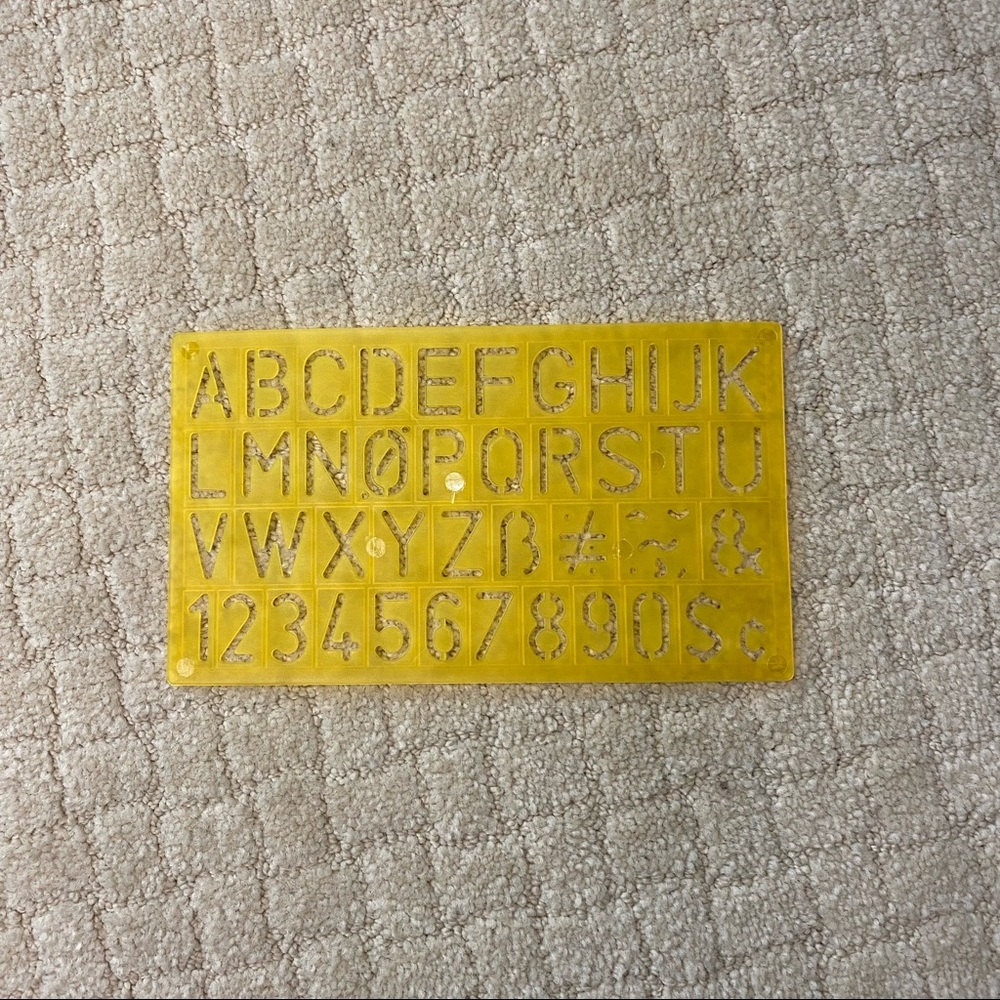 Roman Lettering stencil - Picture 7 of 8